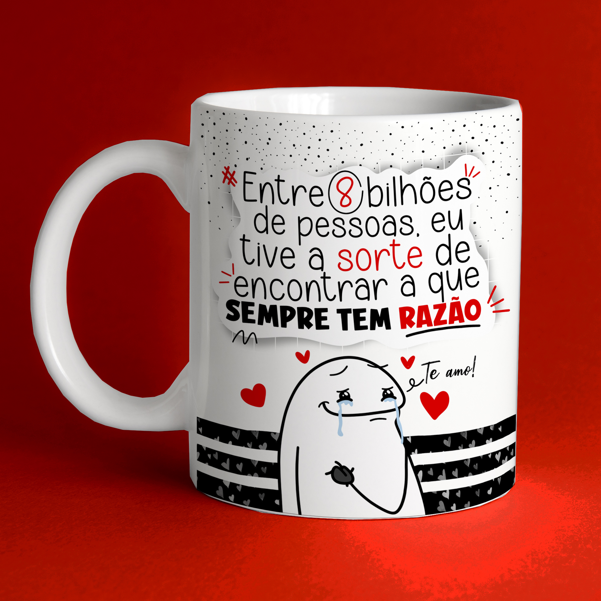 Caneca Personalizada Meme Flork Dia dos Namorados