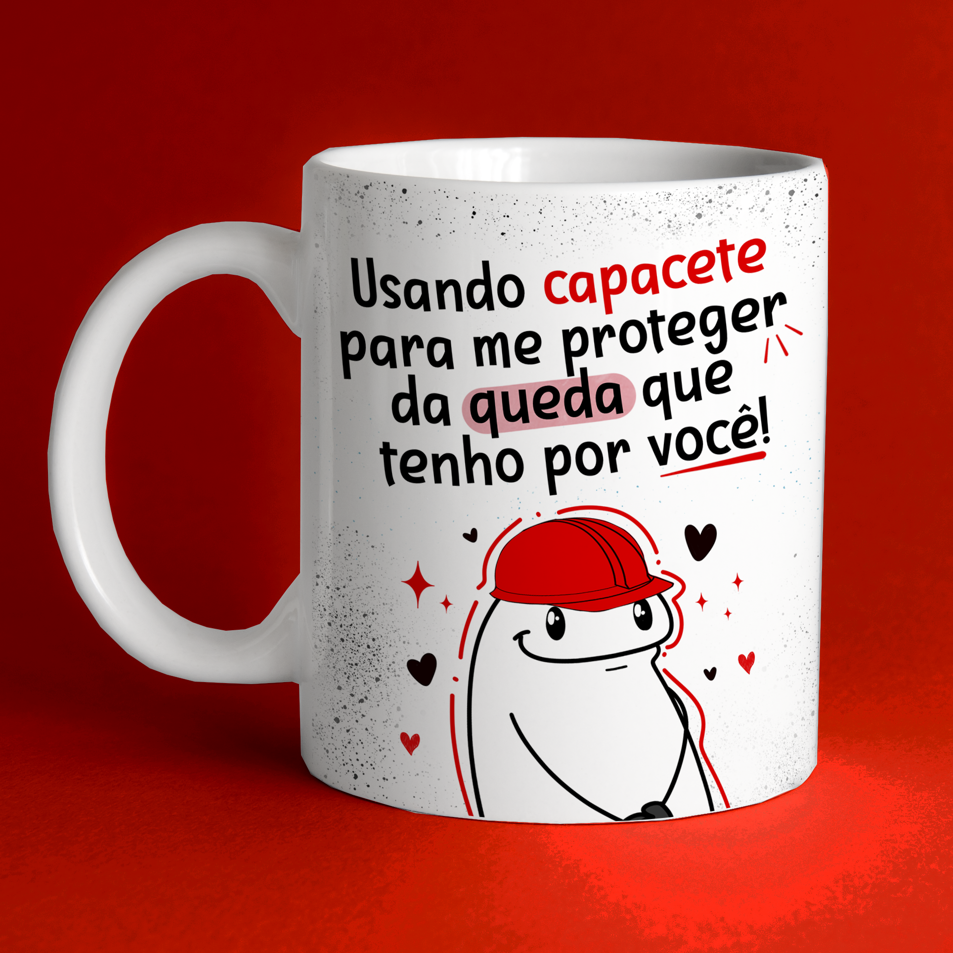 Caneca Personalizada Meme Flork Dia dos Namorados