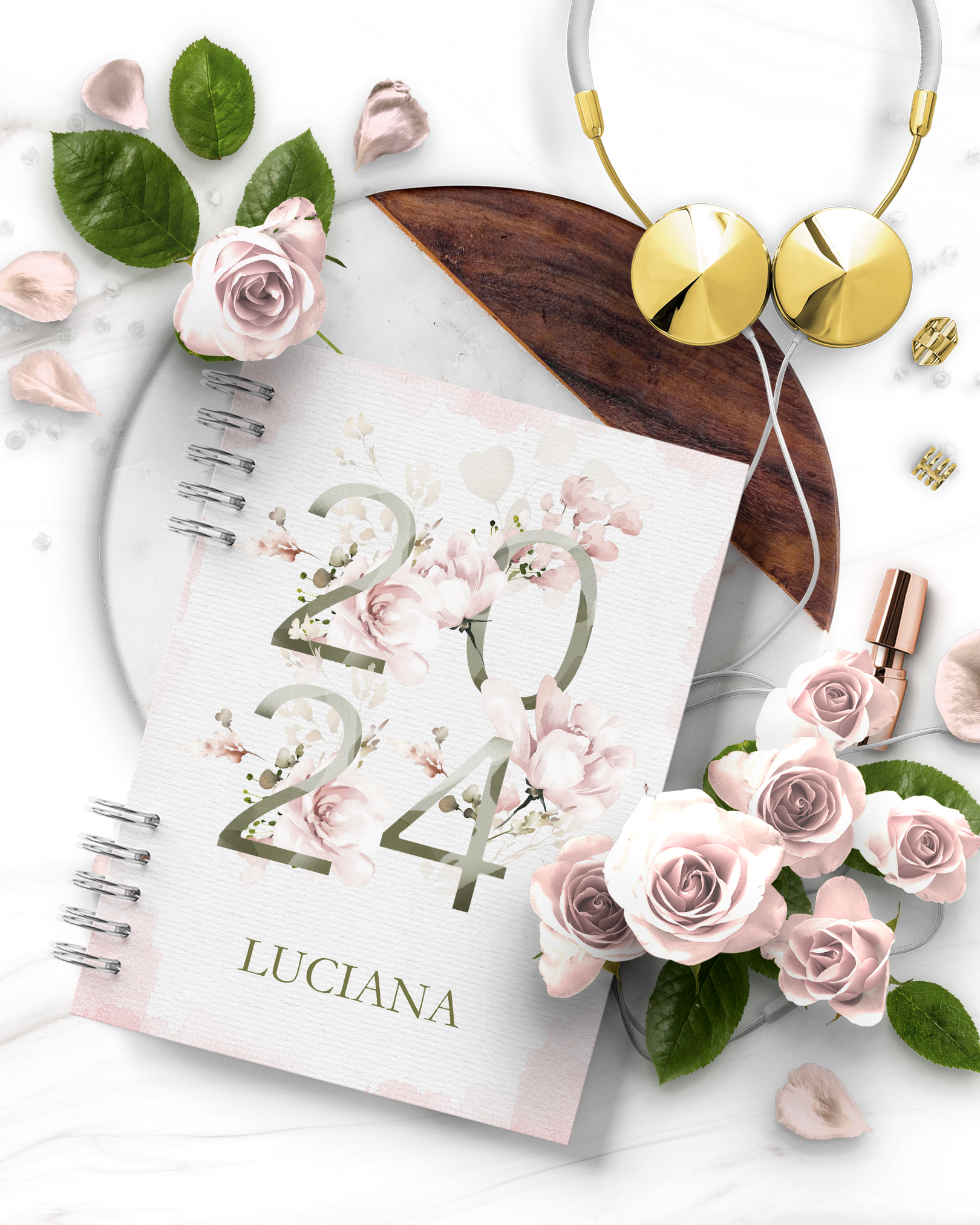 Agenda 2024: Floral Rosa